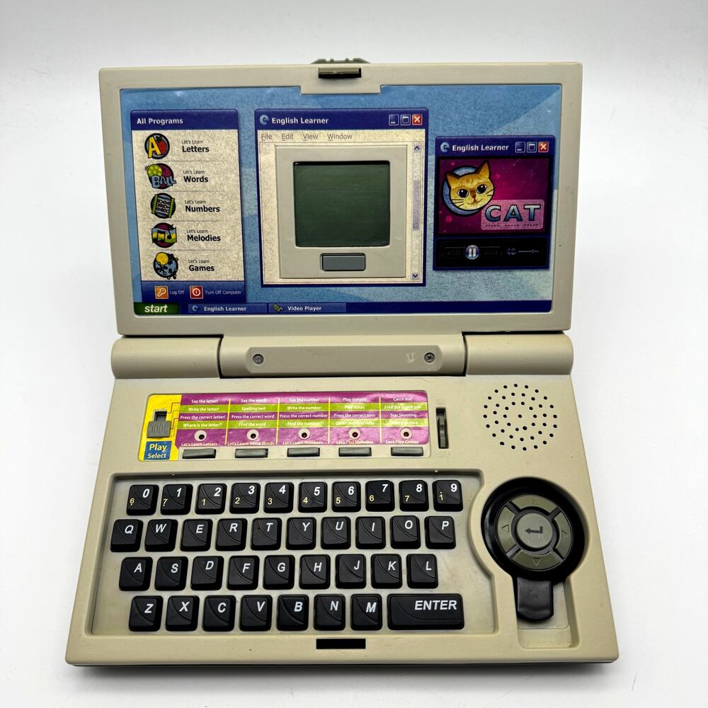 Vintage Giga Toy English Learner Laptop for Kids Tested Works